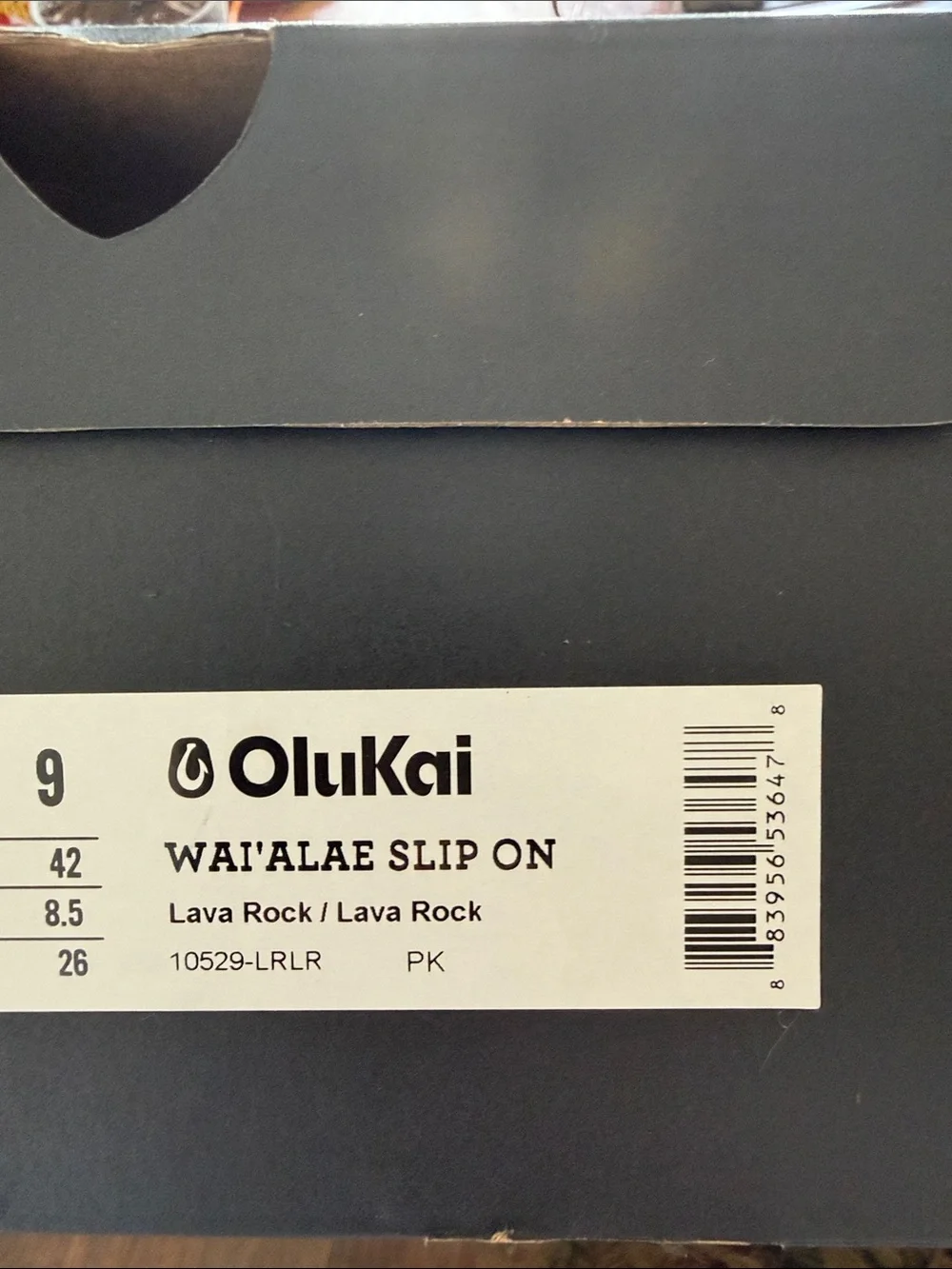 OluKai Wai’alae Golf Slip On Color - Lava Rock